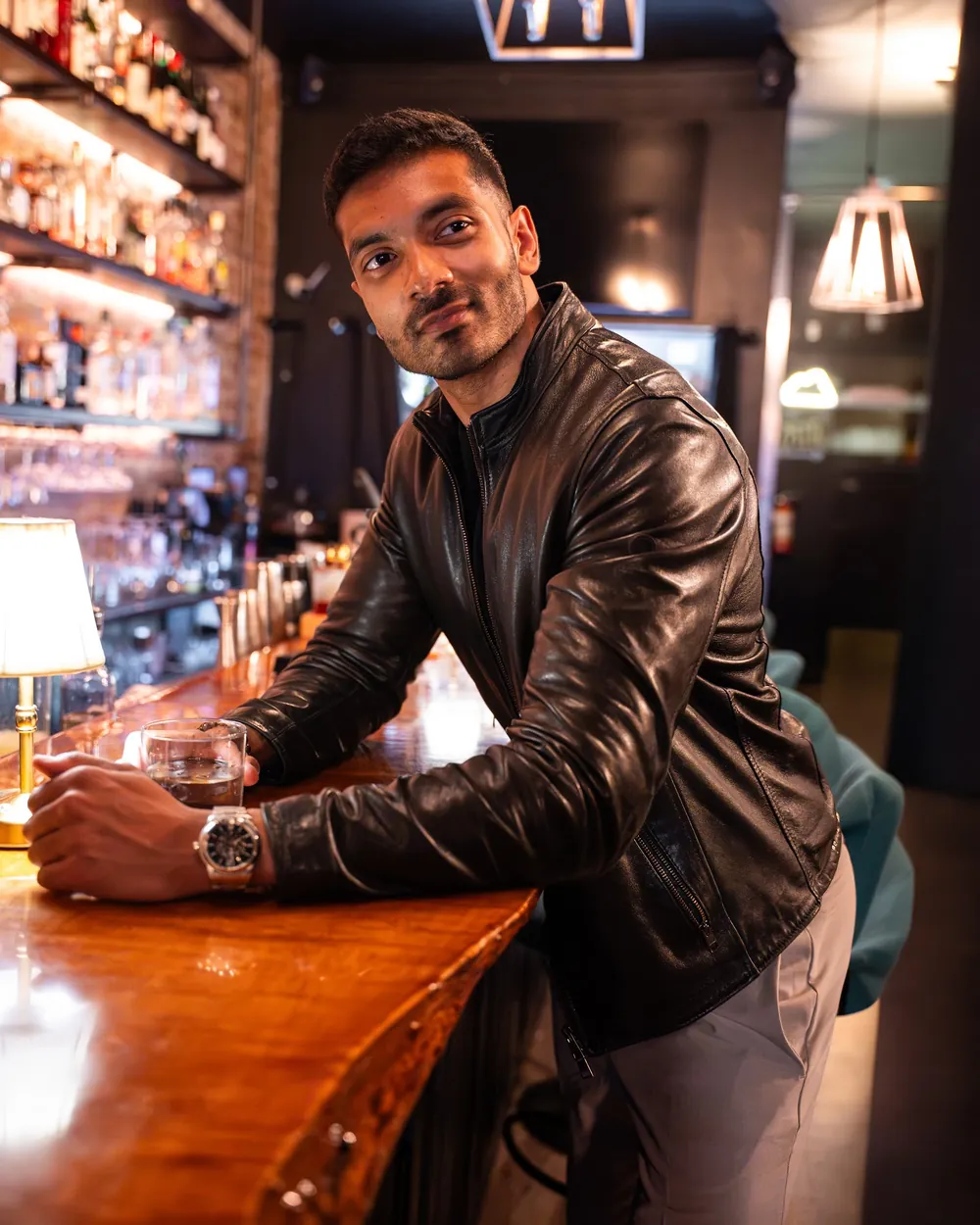 Modern Gent client, photographed in a real place from his own life