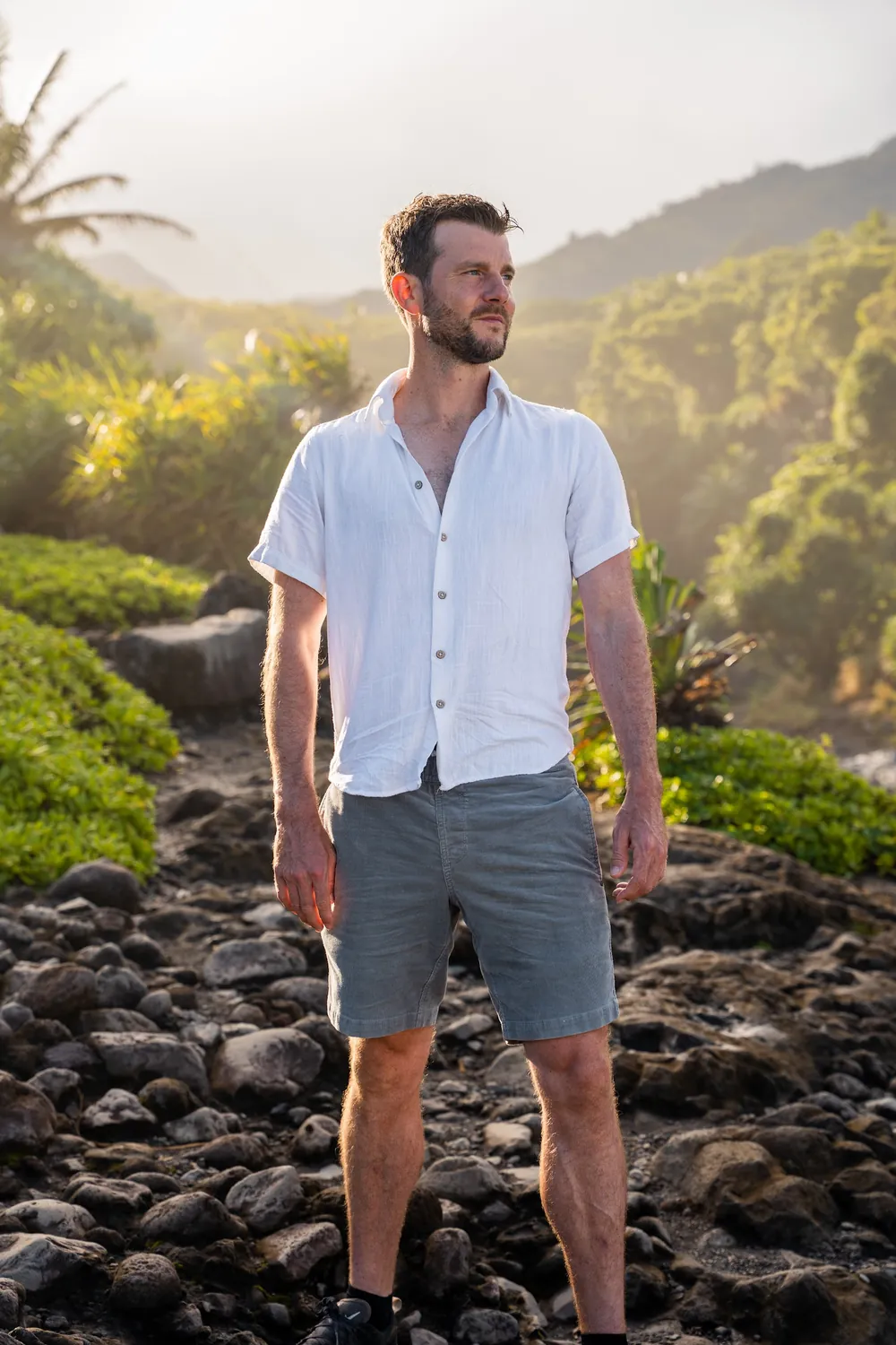 Modern Gent client, photographed in a real place from his own life