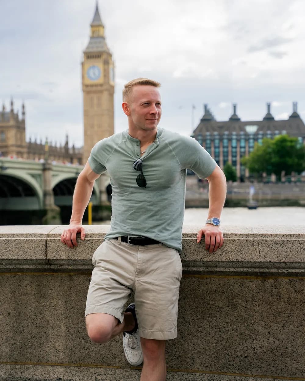 Modern Gent client, photographed in a real place from his own life