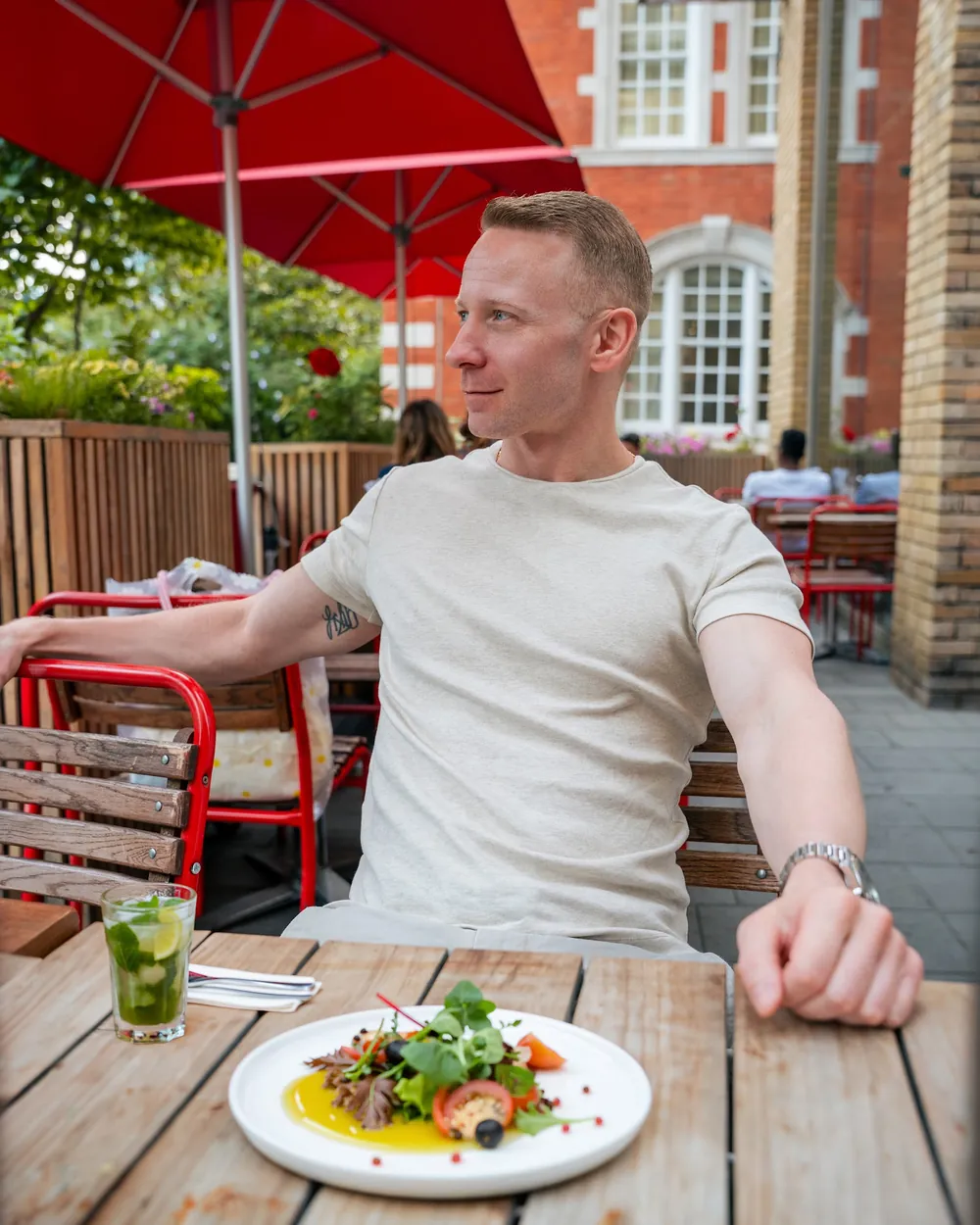 Modern Gent client, photographed in a real place from his own life