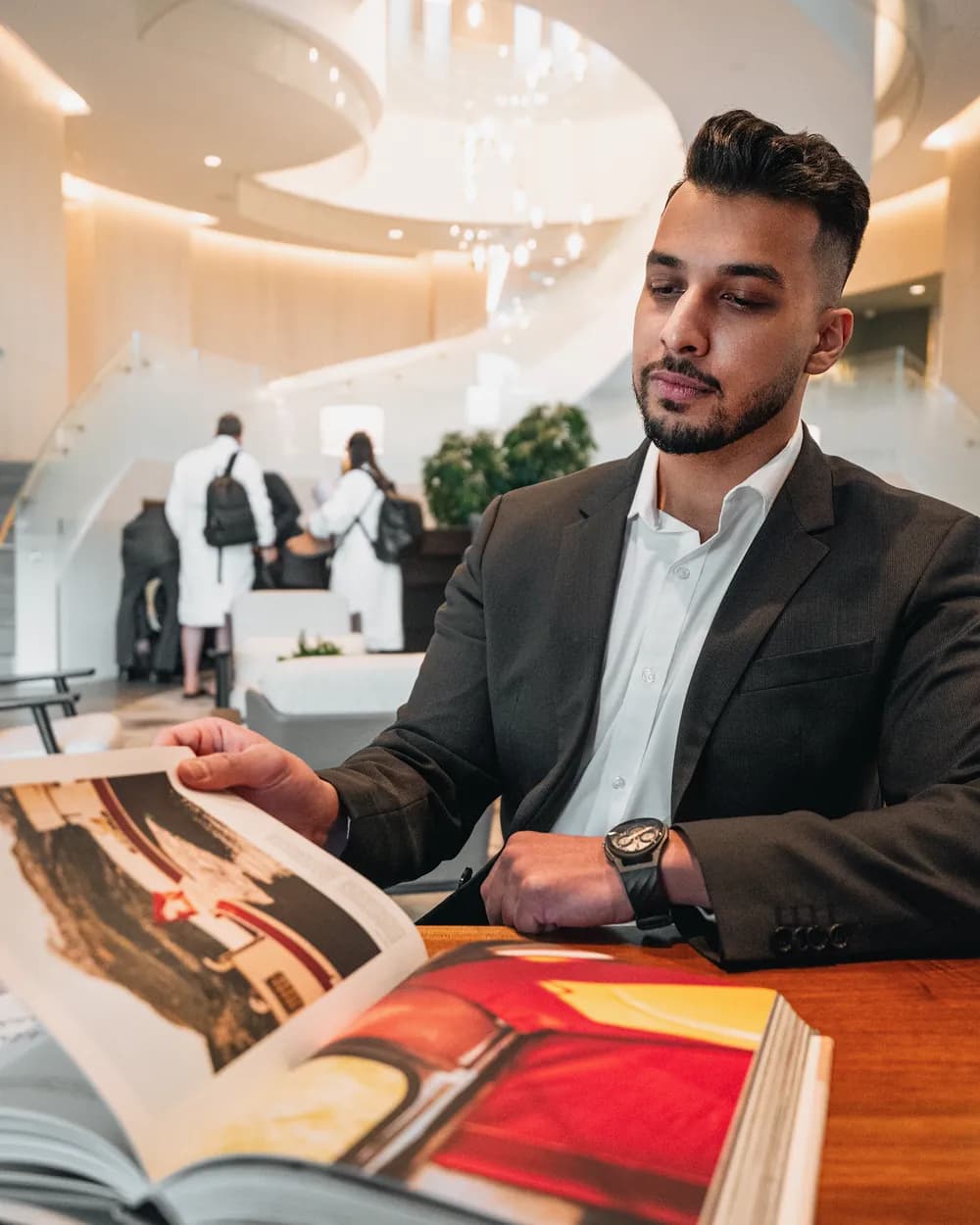 Modern Gent client, photographed in a real place from his own life