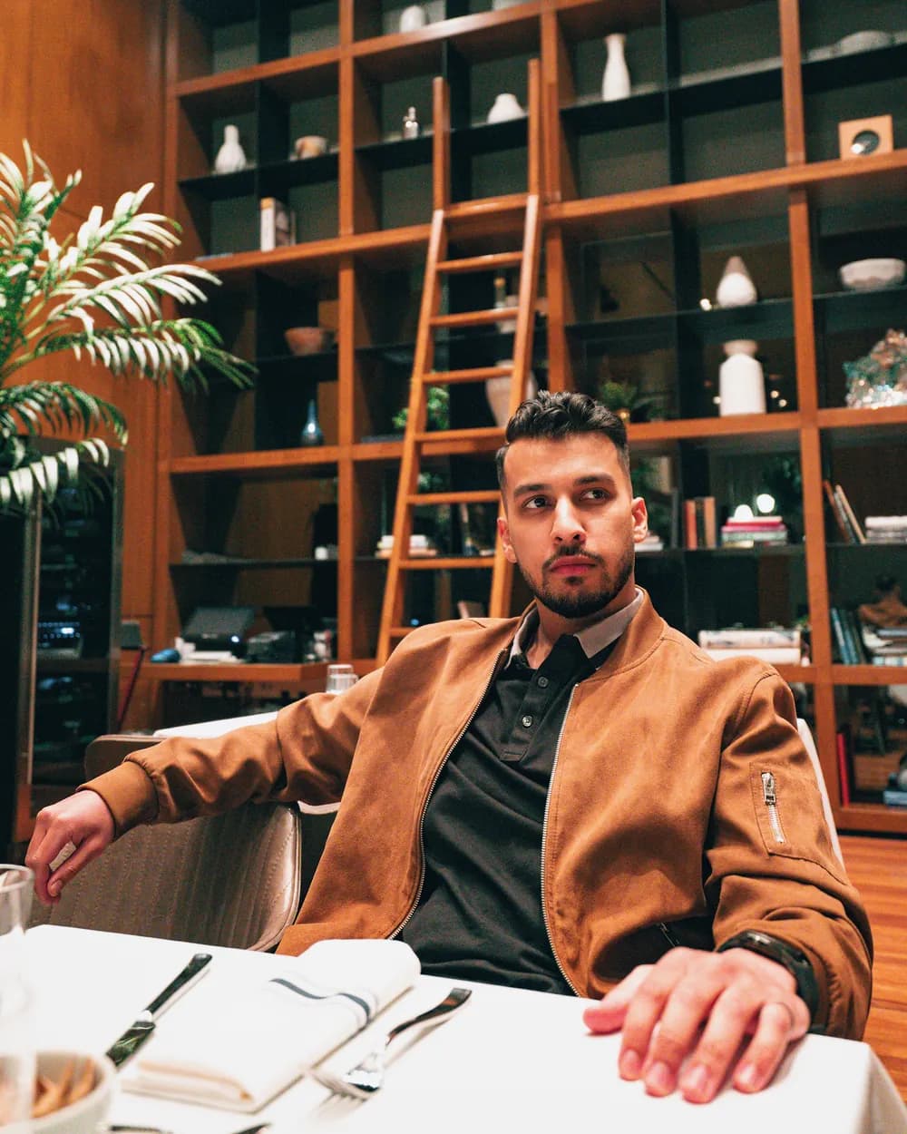 Modern Gent client, photographed in a real place from his own life